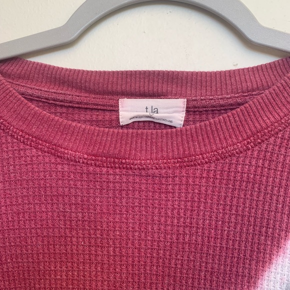 Anthro Waffle Long sleeve tee shirt tie dye pattern - Picture 6 of 6